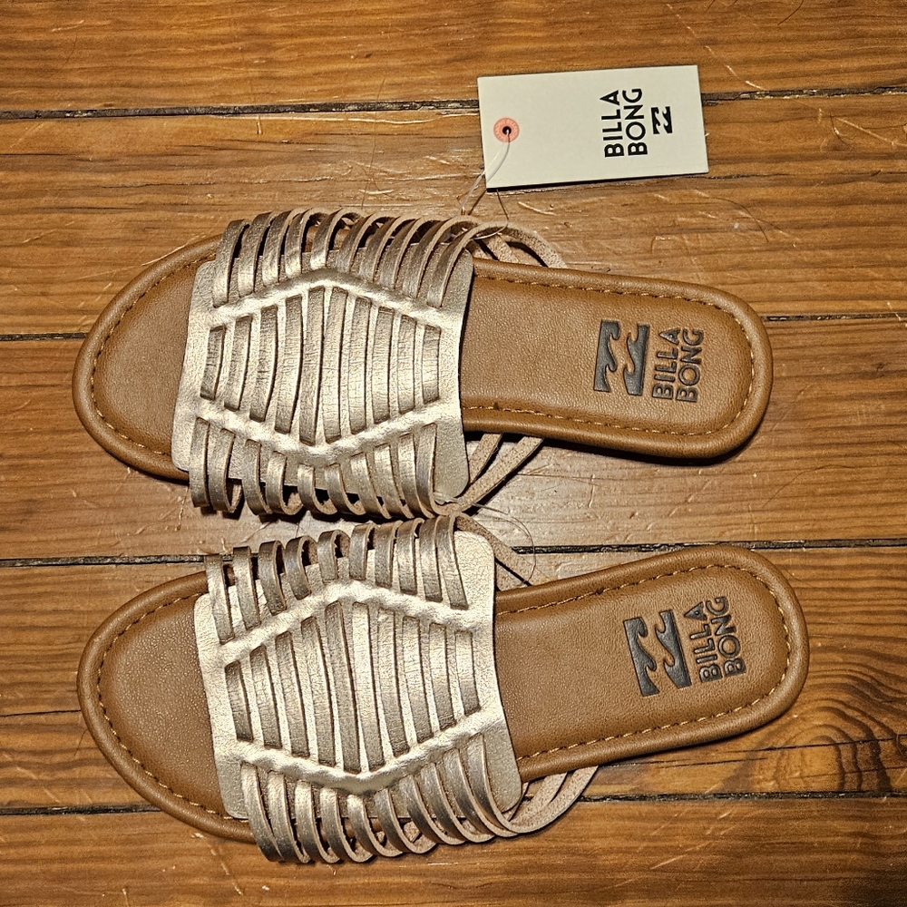 Metallic Billabong Women's Tread Lightly Flat Sandal